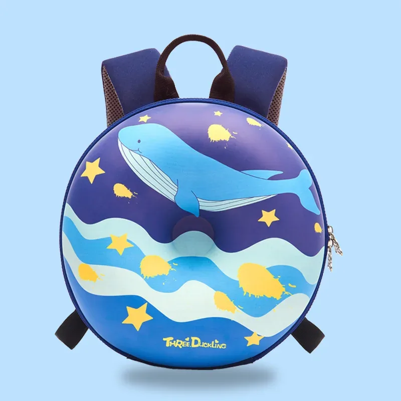 sac à dos d'école en forme de donut rose 3d pour enfant, sacoche mignonne pour fille et garçon en bas âge