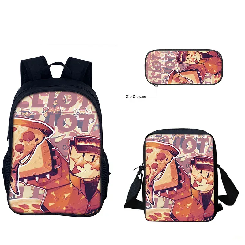 forsaken gubby 3 pièces sac à dos sac à déjeuner trousse à crayons ensemble enfants école bookbag pour garçons filles adolescents mignon cadeau d'anniversaire