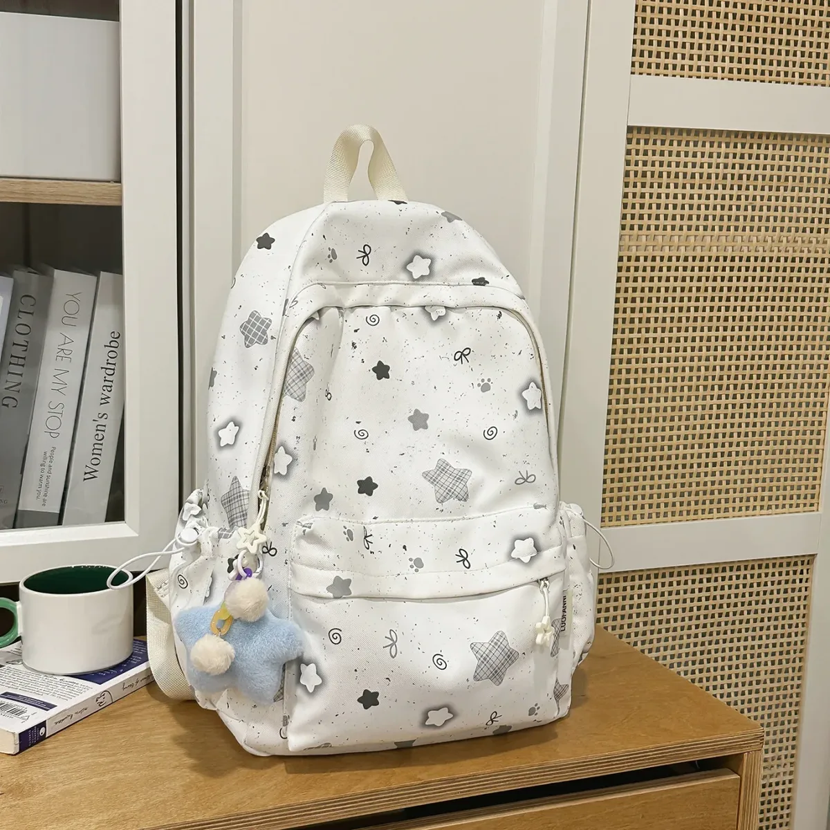 sac à dos scolaire de style coréen - sac à dos haut de gamme de niche avec grande capacité et design léger pour un portage sur les deux épaules