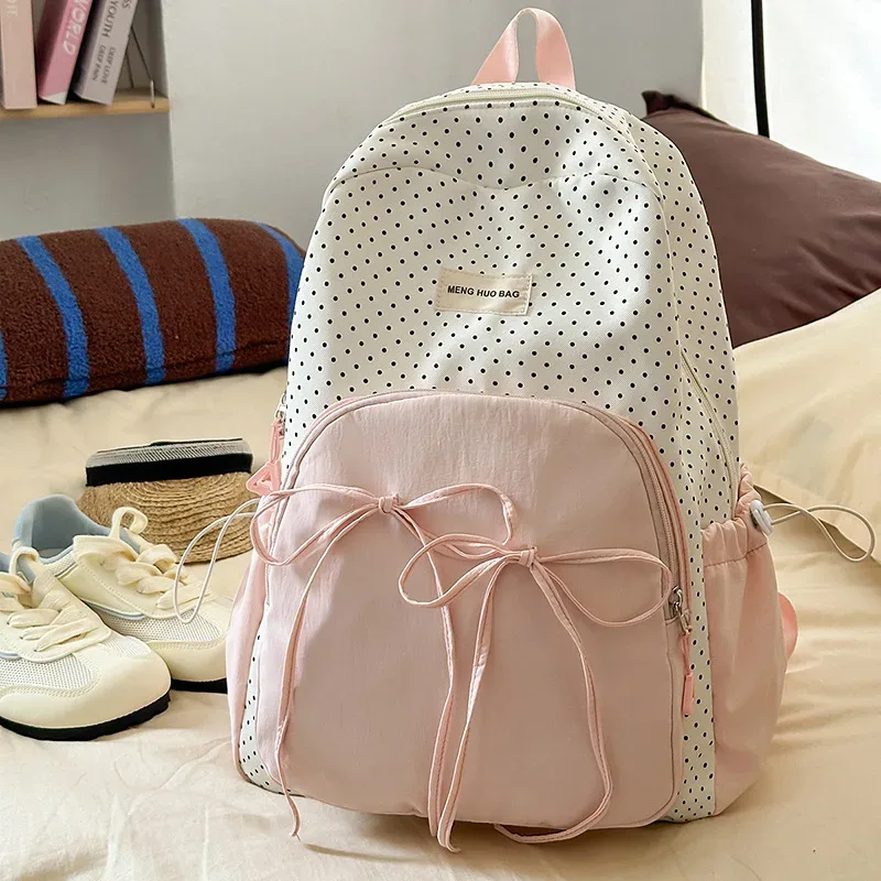 sac à dos kawai grande capacité pour femmes, polyvalent pour les lycéennes et les étudiantes, sac à dos tendance style instagram
