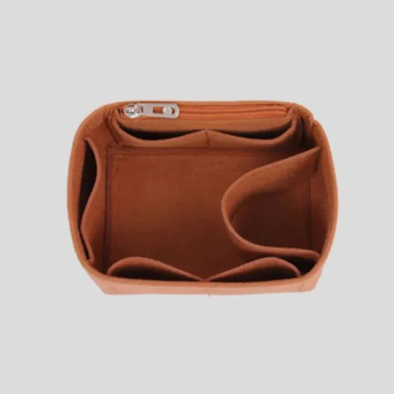 sac à cosmétiques de voyage portable, doublure intérieure en feutre, sac à main pour dames, pochette de rangement, organisateur de maquillage, accessoires de rangement à la mode