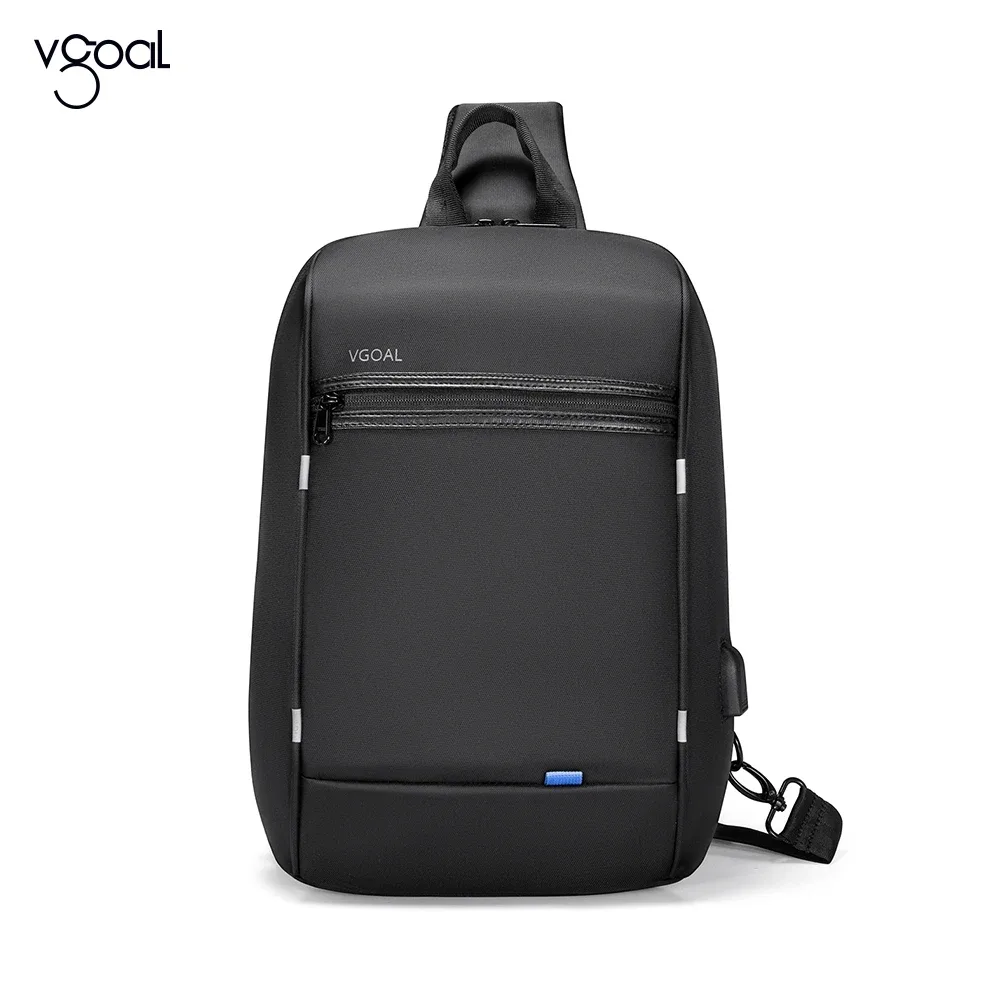 sac à dos kingsons group vgoal pour hommes et femmes, sac à bandoulière pour ordinateur portable 14 pouces avec chargement usb, sac de poitrine léger