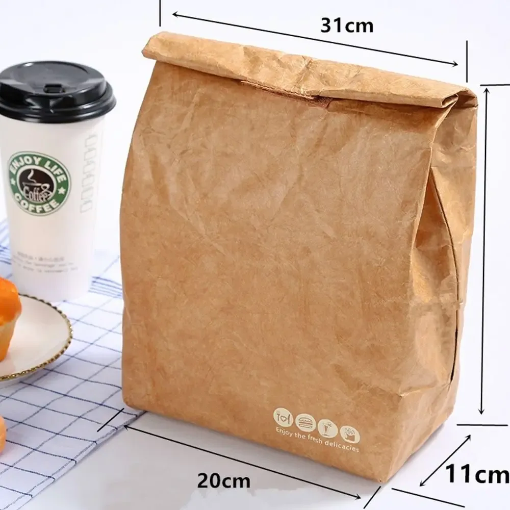 organisateur étanche refroidisseur boîte à déjeuner sac pliable alimentaire sacs à main sac à déjeuner étanche sacs en papier kraft fourre-tout toile sac à déjeuner