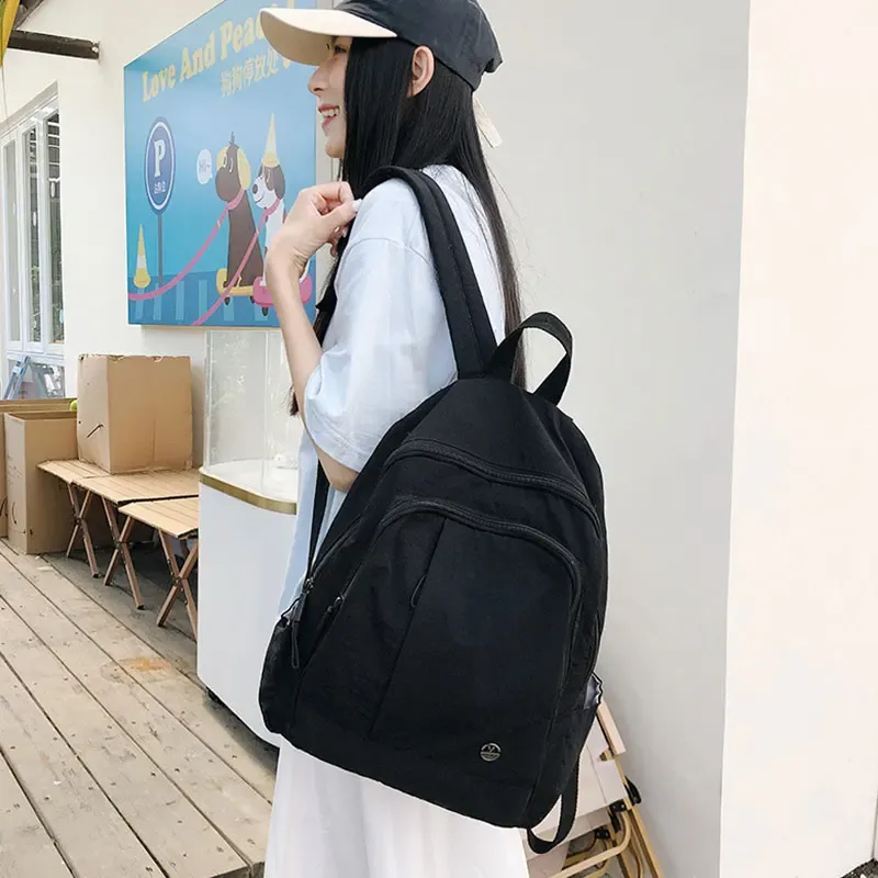 sac à dos décontracté pour femmes, léger et étanche, sac de voyage de grande capacité pour femmes, sac à dos d'école pour filles