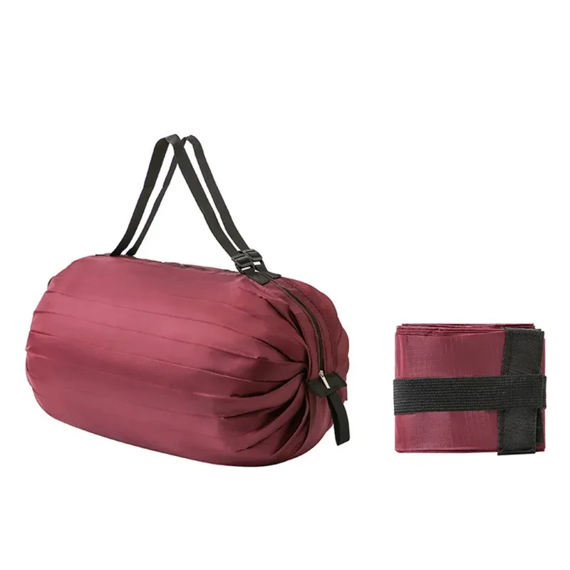 sacs de courses pliables, sac de rangement pliable avec poignée, sacs à main de camouflage de voyage portables, sac en nylon de grande capacité