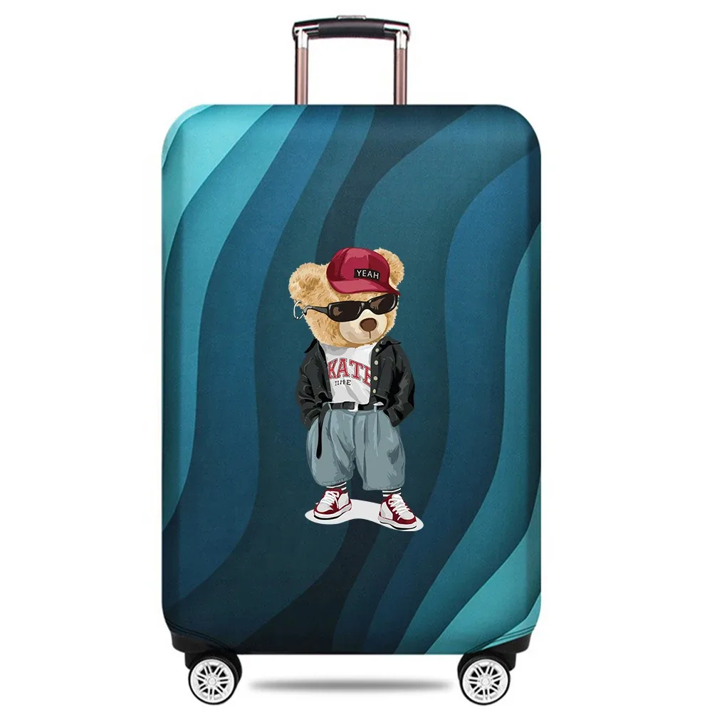 juste de bagage en tissu commandé, protecteur de valise, housse anti-poussière de bagages, adaptée à la valise de for18-32 pouces, voyage