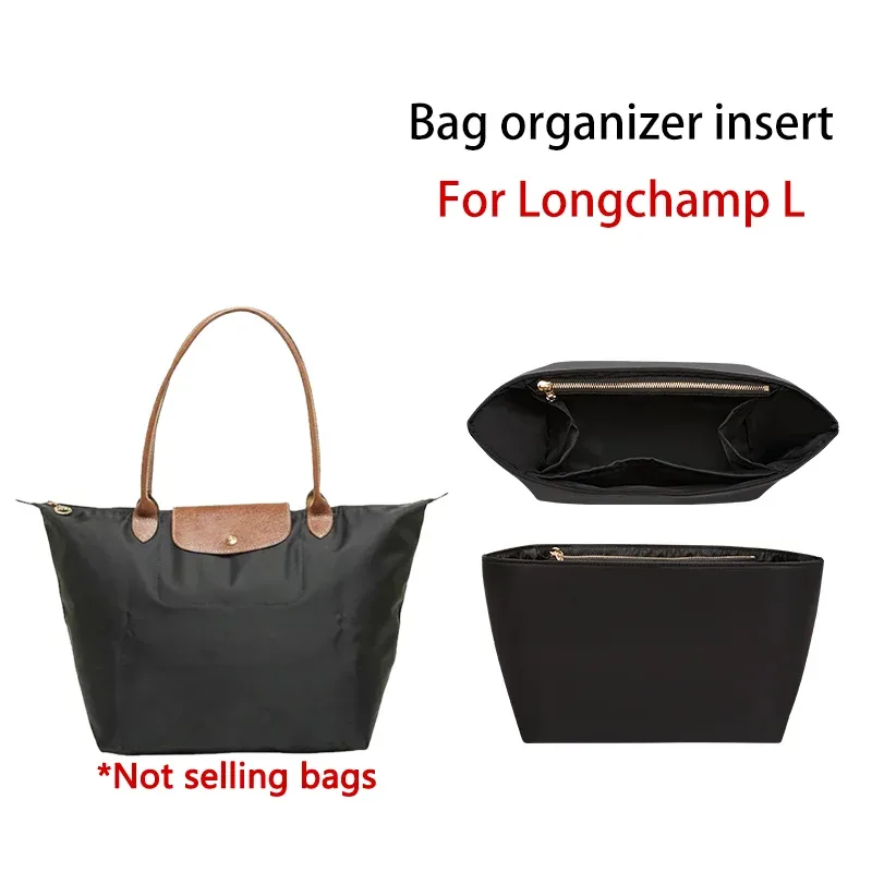organisateur de sac en nylon pour longchamp s m l – insert de rangement durable pour sac, accessoires de modification intérieure