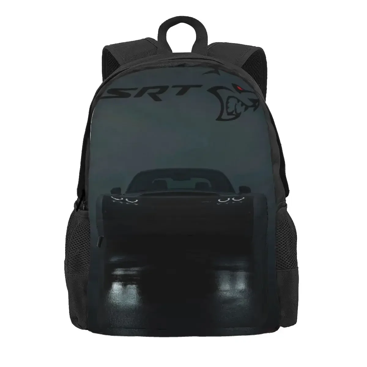 sac à dos d'étudiant srt hellcat demon dodge challenger, sac d'école, sac à dos de randonnée pour hommes et femmes, sac à bandoulière