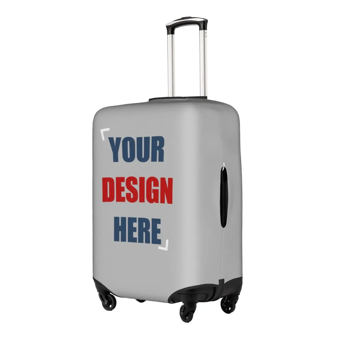 housse de bagage personnalisée avec logo, élastique, votre design ici, housse de protection pour valise de voyage, convient aux valises de 18 à 32 pouces