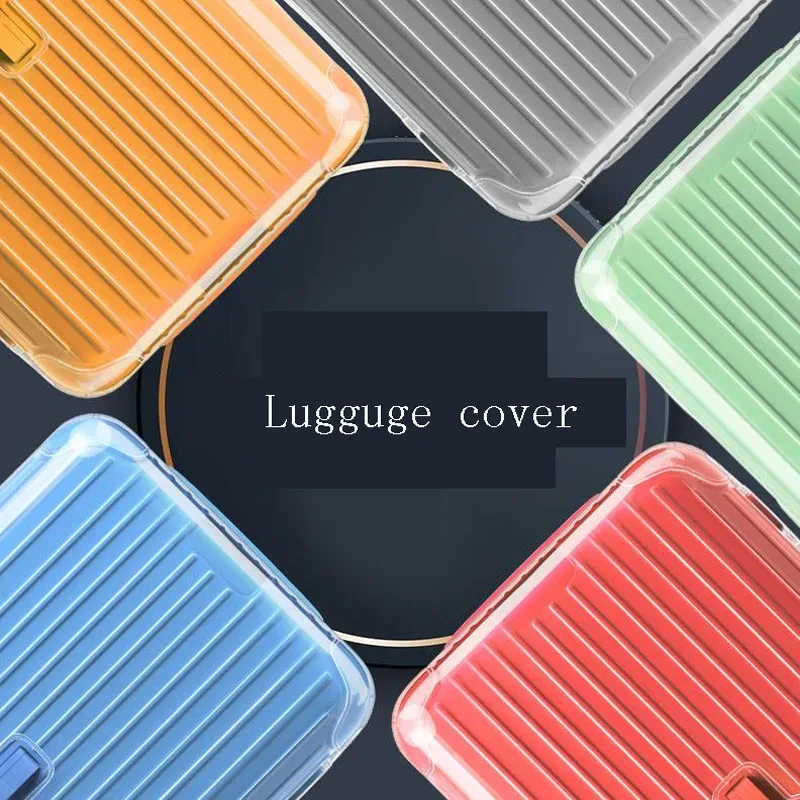 housse de bagage adaptée au coffre essentiel rimowa plus, housses de valise transparentes anti-poussière, accessoires de voyage en pvc d'épaisseur de 33 pouces