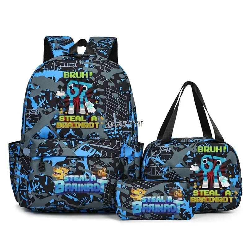 lot de 3 sacs à dos imprimés 67 six seven, style simple, légers, pour garçons et filles, sacs d'école amusants avec le numéro 67, sacs de voyage, mochilas