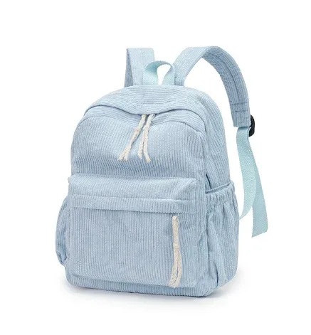 cartable personnalisé 2025 nouvelle mode velours côtelé fermeture éclair lisse nom unique personnalisé grande capacité sac à dos de voyage sac à dos de randonnée