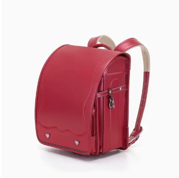 sac randoseru en cuir pu de style japonais pour enfants, sac à dos d'école primaire pour garçons et filles, sac à dos avec soutien de la colonne vertébrale