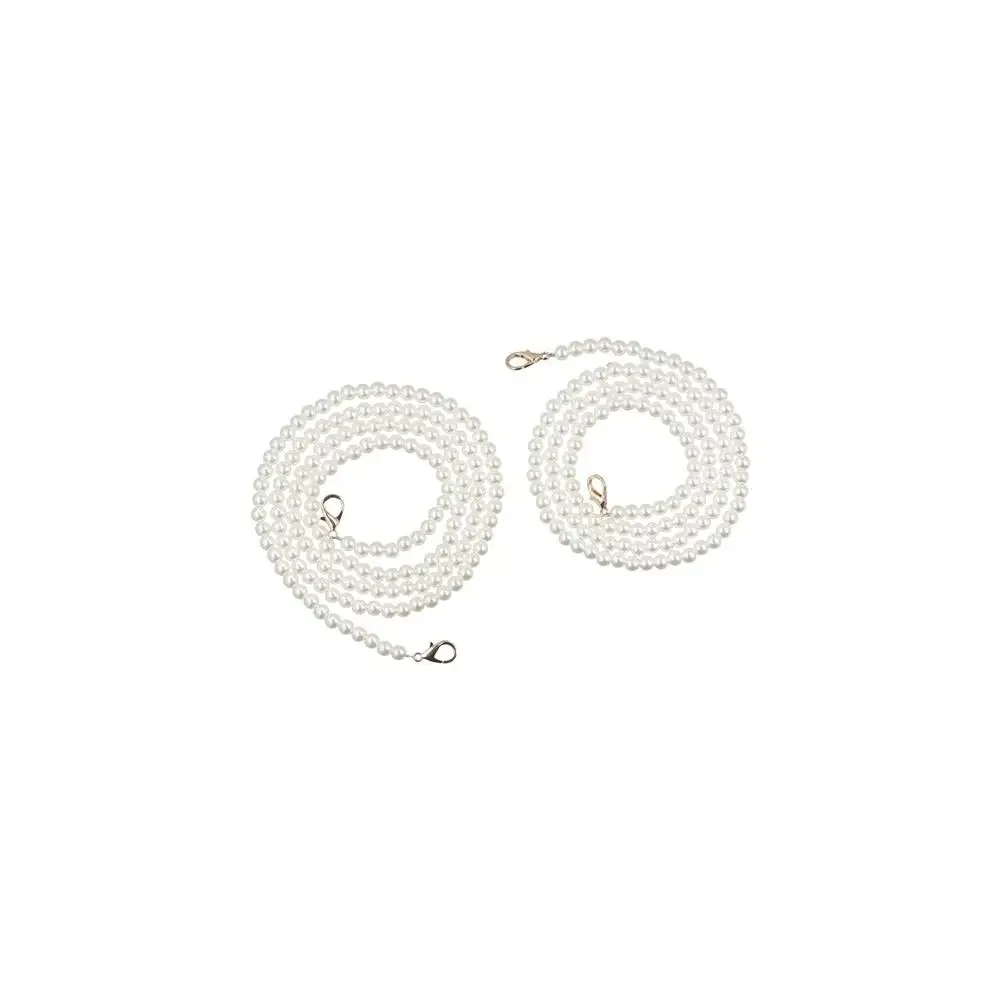 pièces de rechange portables pour sacs diy : longue bandoulière de sac en perles pour femme, chaîne de sac en perles, chaîne perlée pour sac fourre-tout, poignée de sac à main