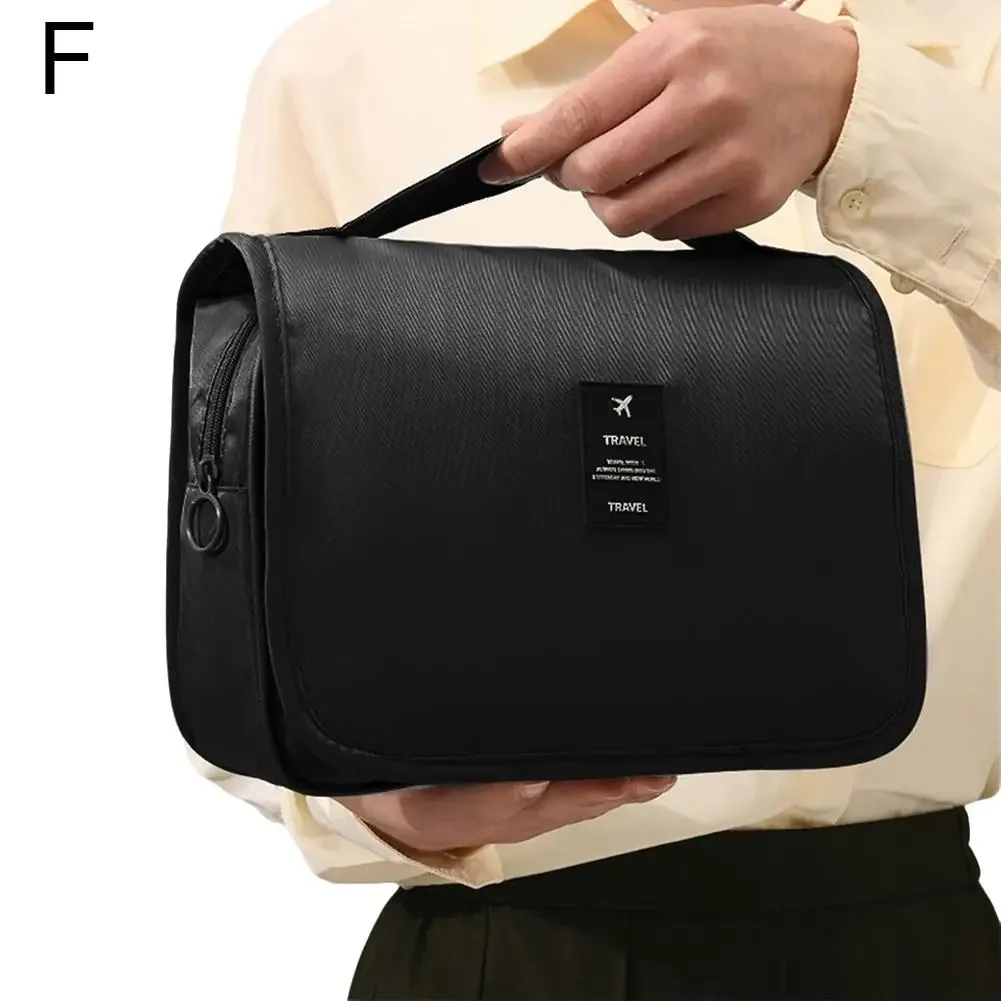 sac de maquillage de voyage de haute qualité avec crochet de salle de bain, pochette de toilette imperméable, organisateur de articles de toilette pour femmes, sac de rangement pour maquillage