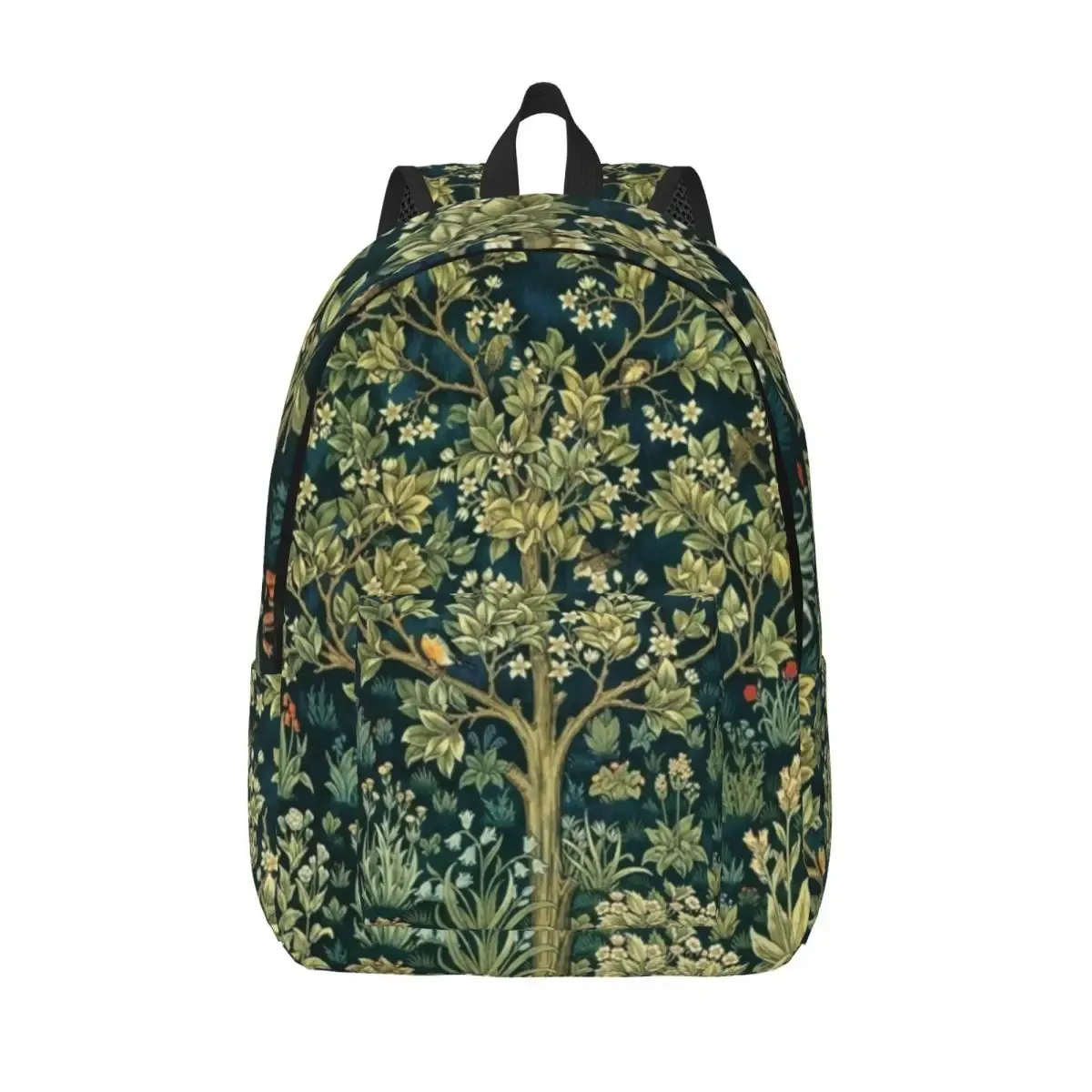 sac à dos en toile avec arbre de vie personnalisé par william instability, textile floral, école universitaire, sacs de voyage, cartable pour ordinateur portable 15"