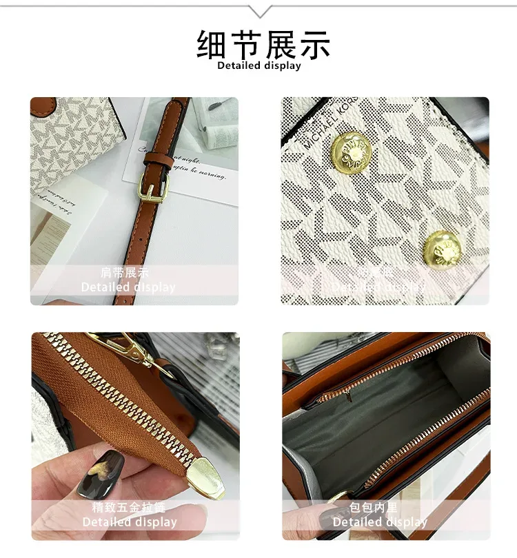 nouveau sac à bandoulière décontracté pour femme michael kors, sac à main mk, sac de voyage d'affaires, sac multifonctionnel à motifs.