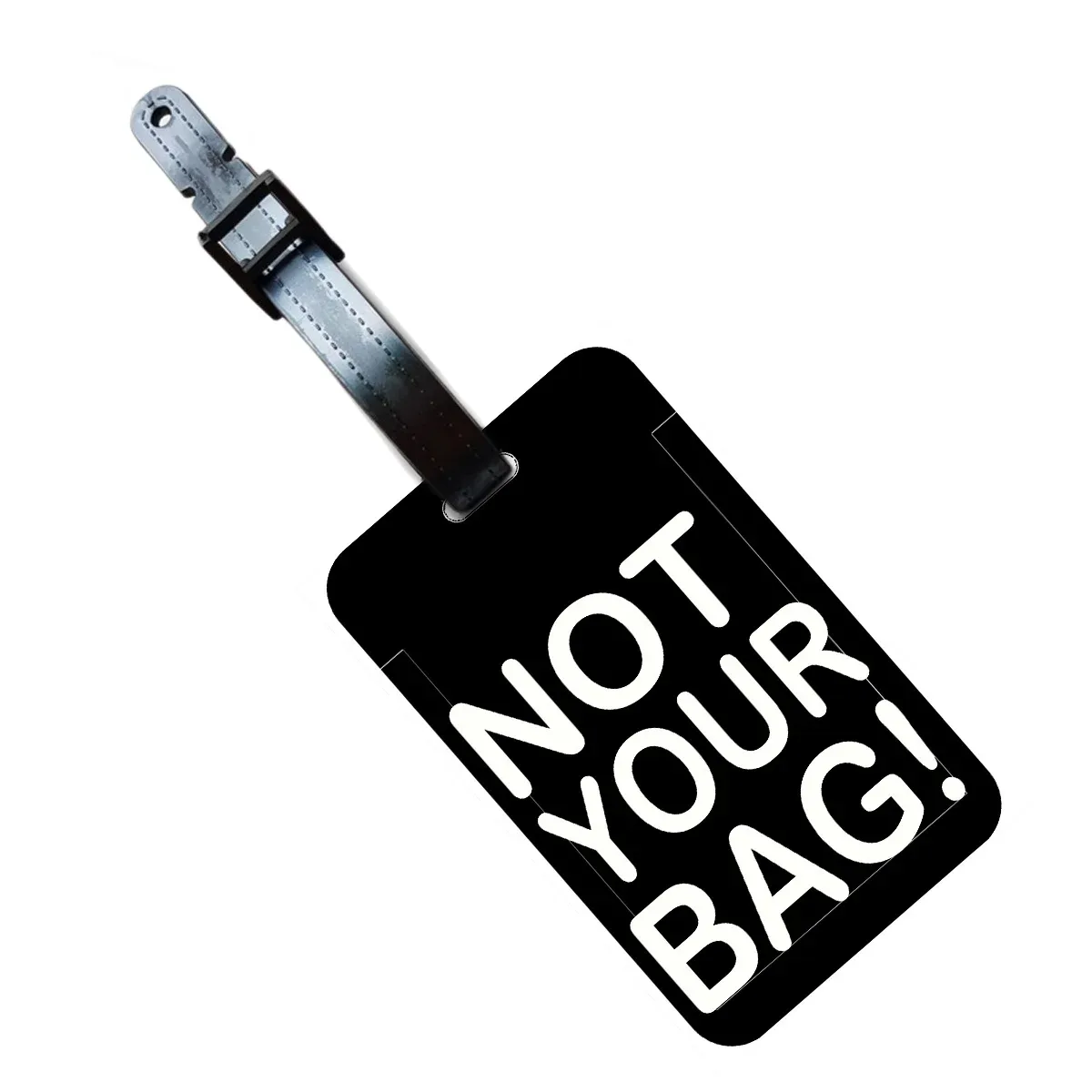 étiquette de bagage « non, ce n'est pas ton sac » – étiquette d'adresse pour valise – clip d'identification pour bagage d'embarquement avec nom et adresse