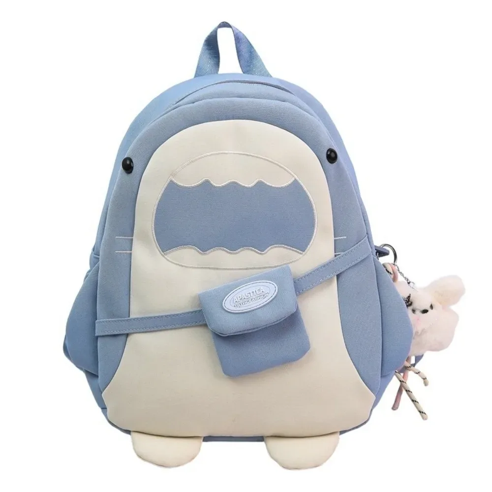 sac à dos de grande capacité pour femmes, sac à dos polyvalent et unique en forme de requin, léger et créatif, pour étudiants, usage quotidien