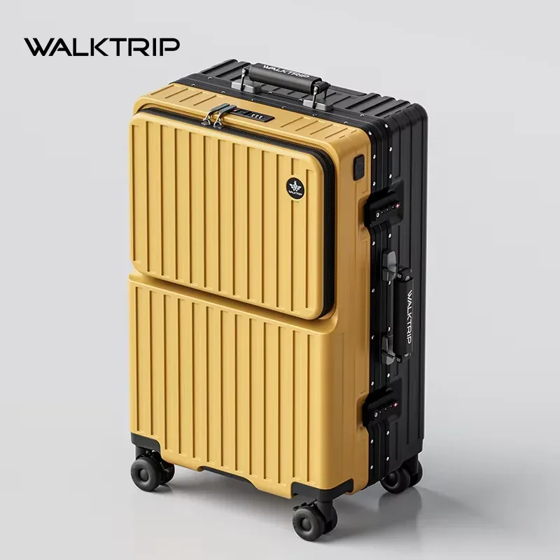 valise à roulettes multifonctionnelle bunnyfly avec compartiment pour ordinateur portable, design à ouverture frontale et roulettes pivotantes