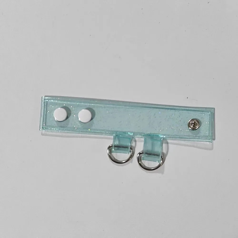 2 pièces nouvelles boucles d'extension transparentes en pvc pour sangle de sac à dos, clip de fixation pour sac à dos
