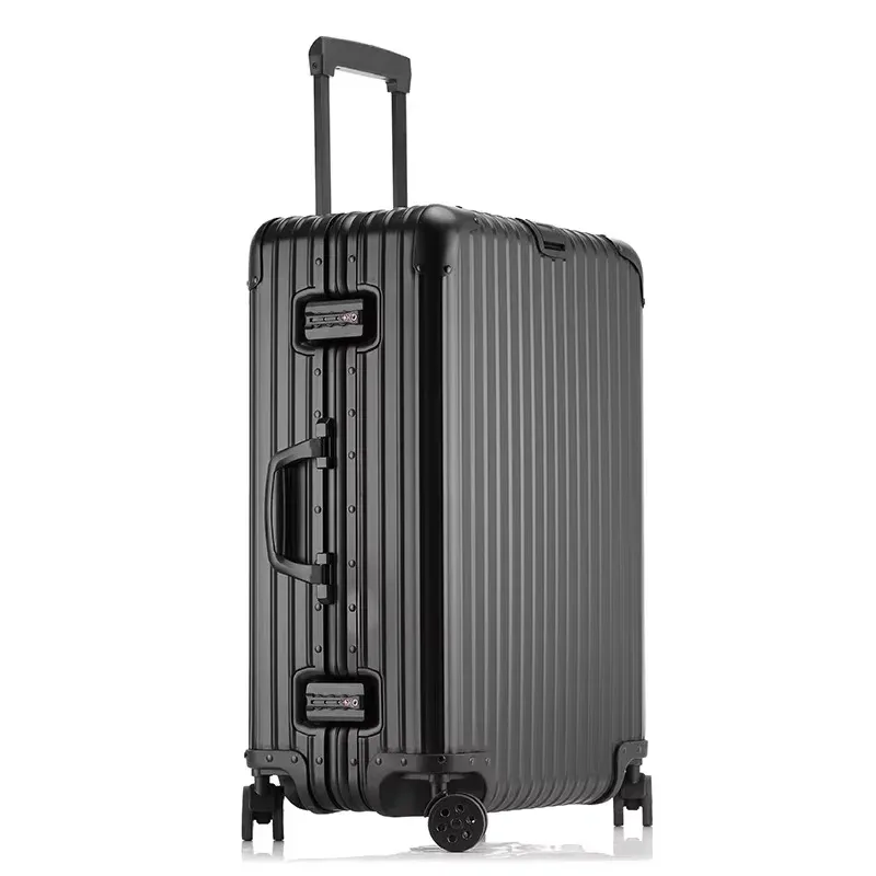 valise télescopique bunnyfly de 24 pouces en alliage d'aluminium et de magnésium, bagage de voyage d'affaires avec serrure à combinaison métallique, bagage à main b