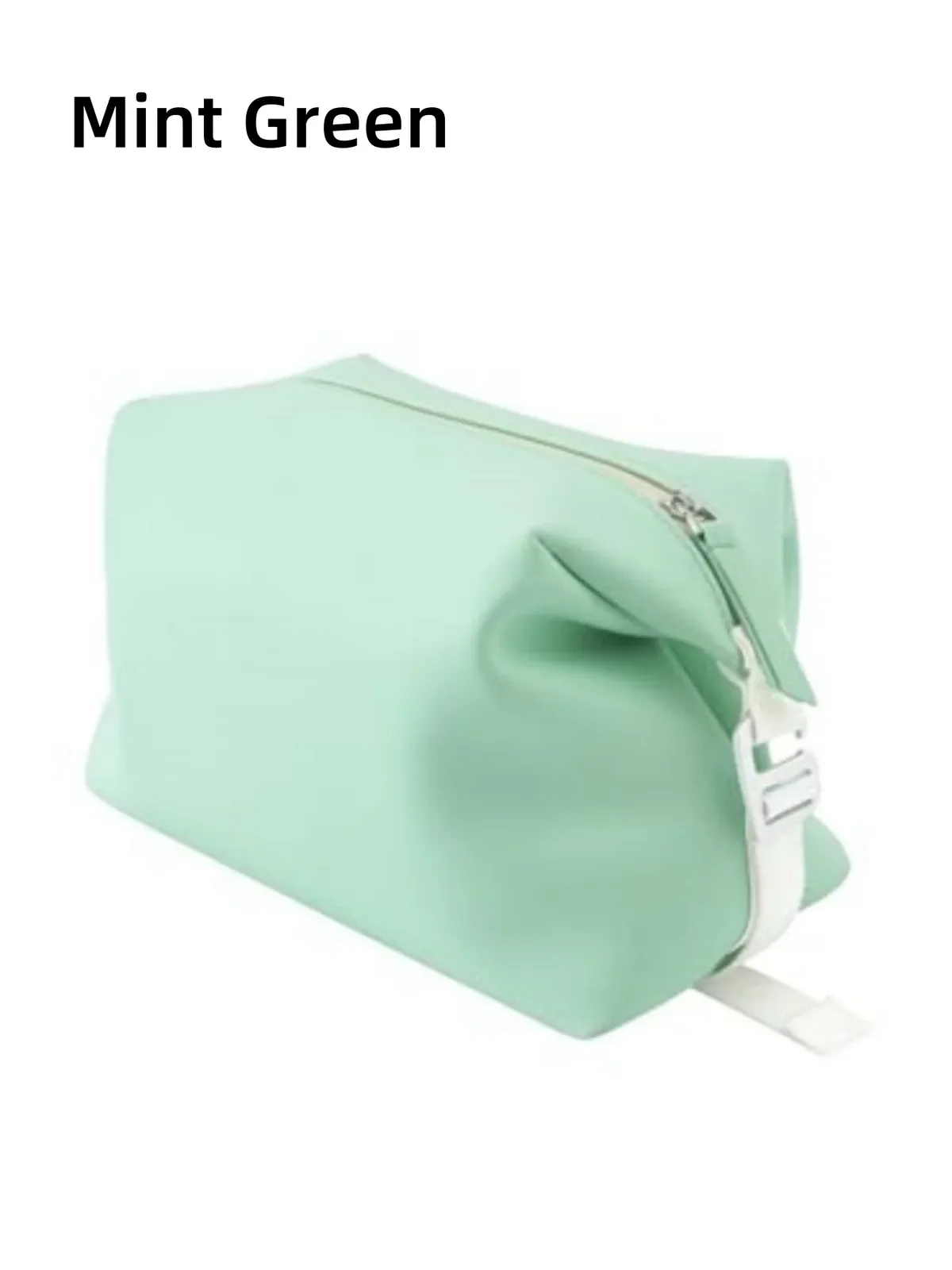 trousse de toilette de voyage pour femmes, couleur pure, à la mode, avec crochet en métal, légère et facile à transporter, trousse de bain multifonctionnelle, adaptée aux voyages et aux affaires