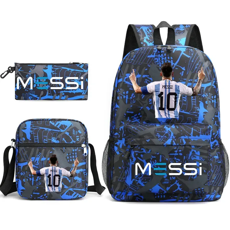 sac à dos messi léger et décontracté, grande capacité, pour femmes, hommes, étudiants, trousse à crayons, sacs à bandoulière, ensembles