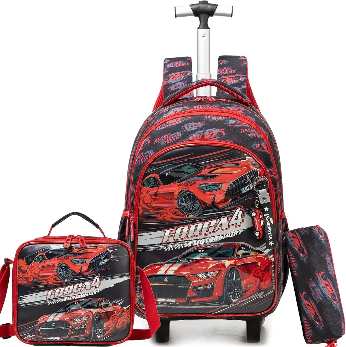 sac d'école à roulettes mignon, sac à livres à roulettes pour enfants, bagage à main de grande capacité, sac à dos à roulettes durable, cadeau pour fille