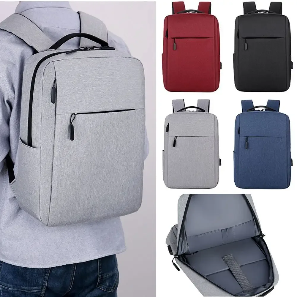 sac à dos pour ordinateur portable grande capacité pour homme, sacoche pour ordinateur portable 15,6 pouces en tissu oxford avec chargement usb, sac d'école