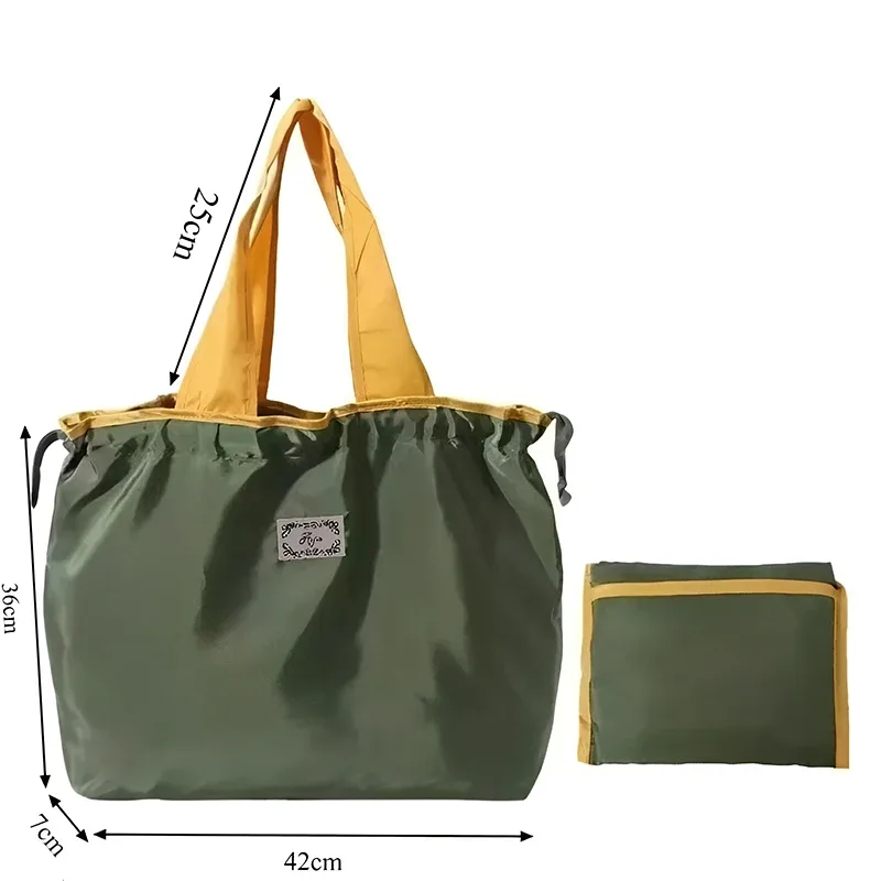 sac à bandoulière pliable tendance, imperméable, grande capacité, pour le shopping et le rangement – offre spéciale