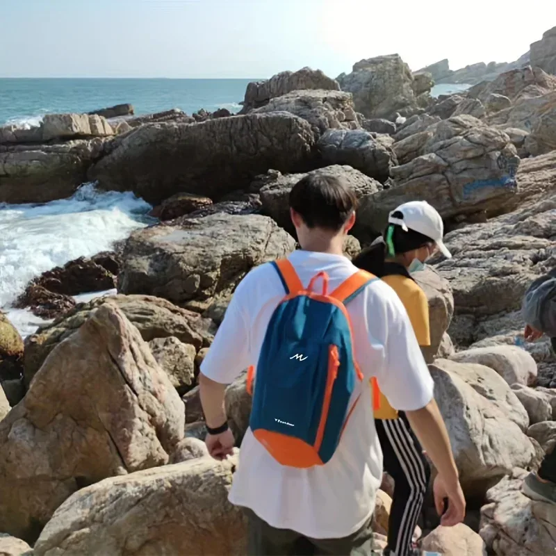 Sac de sport pour hommes, sac à dos pour femmes, fermeture à glissière, sacs de voyage de loisirs pour étudiants, sacs à dos portables imperméables de grande capacité