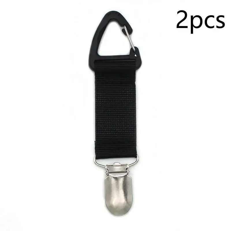 clip de chapeau portable multi-usages, support de chapeau de paille de voyage, clip de sac, organisateur de gants pour camping et accessoires d'équipement extérieur