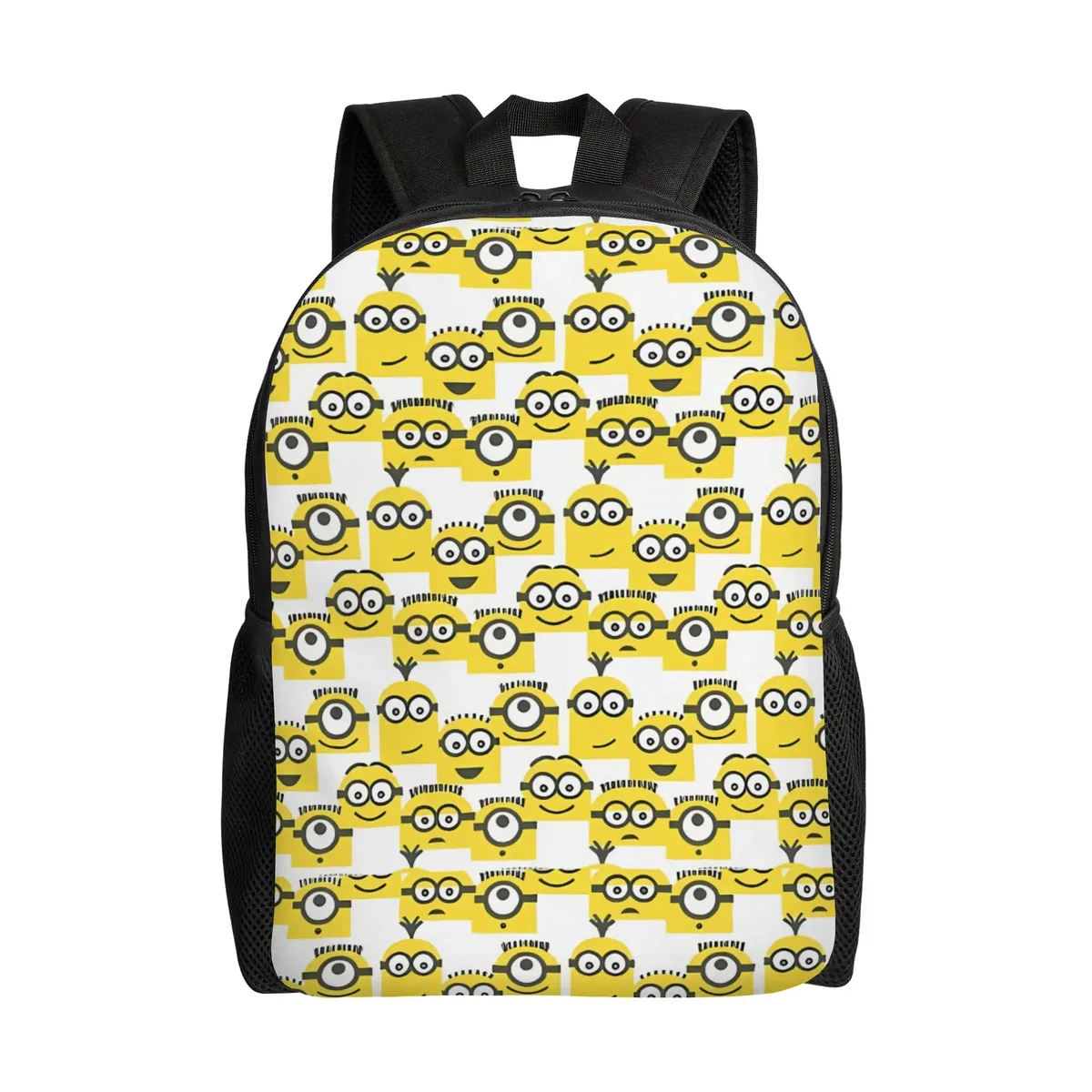 sac à dos m-minions de dessin animé, sacs à dos mignons pour filles, sacs de trekking de grande taille pour lycée, sac à dos design