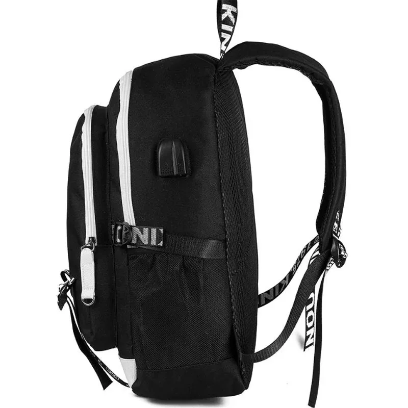 jujutsu kaisen anime sacs à dos adolescents livre cartable unisexe mode usb port de charge ordinateur portable voyage épaule en plein air mochila