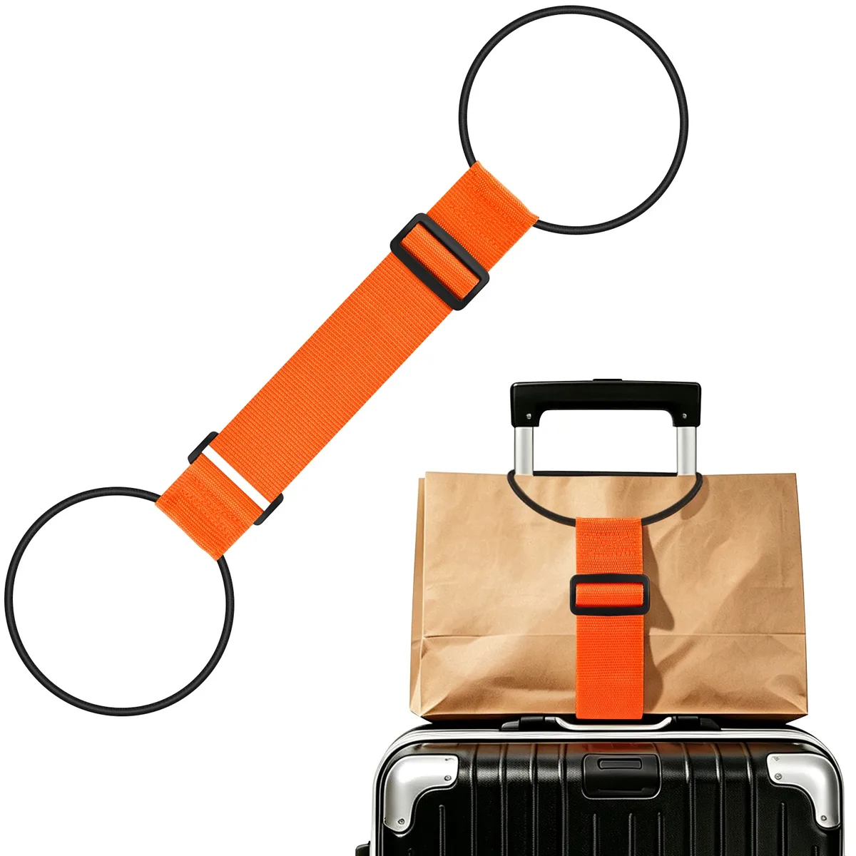 sangle de bagage élastique réglable, sangle de transport, sangle de bagage élastique, ceinture de valise, sangles de sécurité pour bagages de voyage
