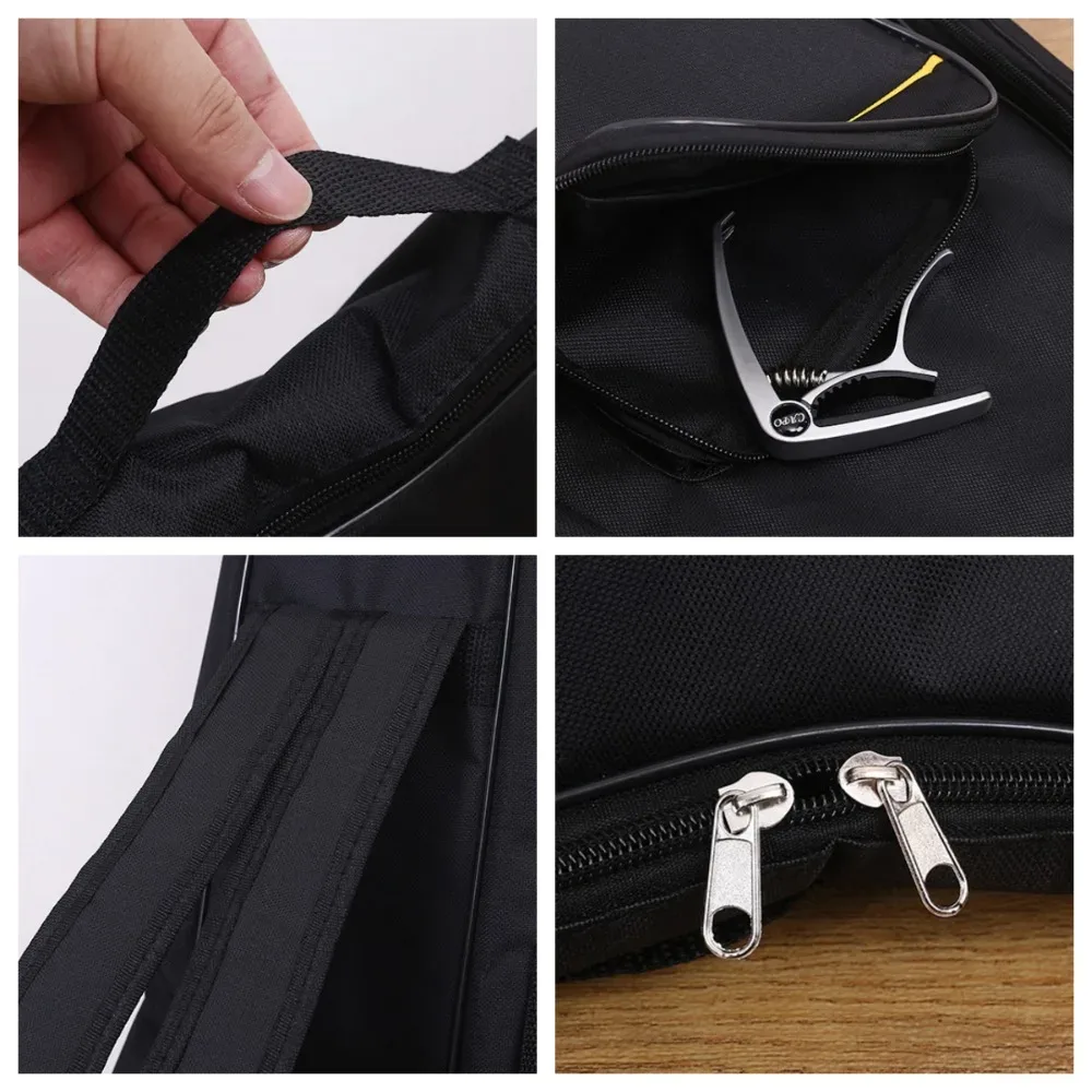sac à dos pour ukulélé 21/23/26 pouces, double bretelles, mini sac de guitare rembourré en éponge, tissu oxford avec poignée, sac pour instruments