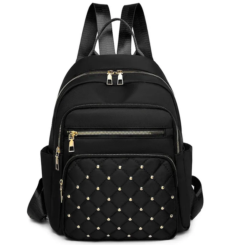 sac à dos matelassé léger et respirant, sac à dos multi-poches en similicuir pour femmes, pour le transport quotidien et les trajets domicile-travail