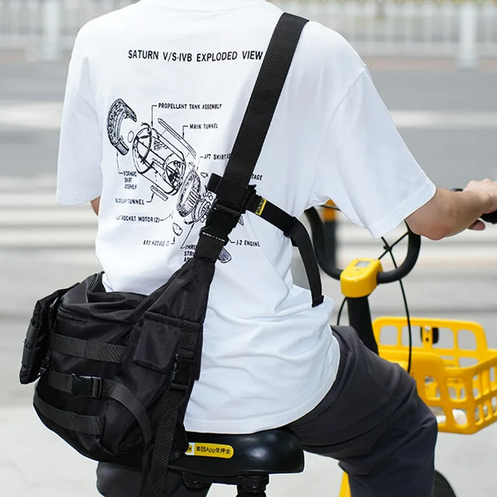 sangle stabilisatrice de sac à dos auxiliaire à trois points, sac de poitrine détachable rapide, sangle fixe réglable pour sacs à bandoulière et messagers
