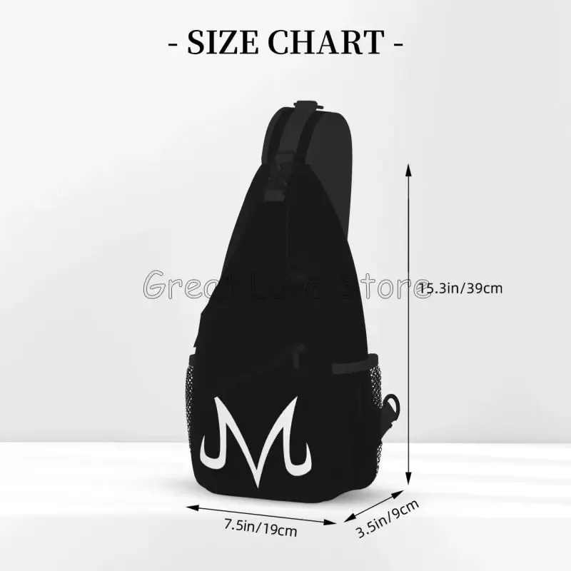 majin buu sac à bandoulière imprimé sac à dos à bandoulière sac de poitrine léger et portable avec sac à bandoulière réglable sac à dos de sport de voyage