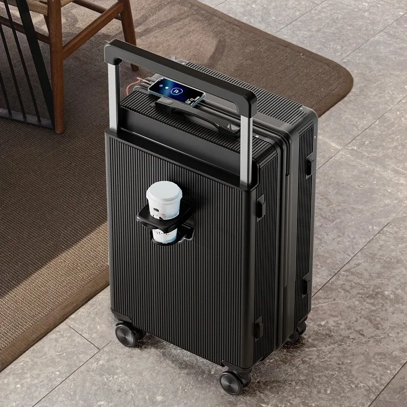 2025 nouvelle valise de voyage de grande capacité de freinage antichoc à tige large 20 "sac de verrouillage de bagage vérifié