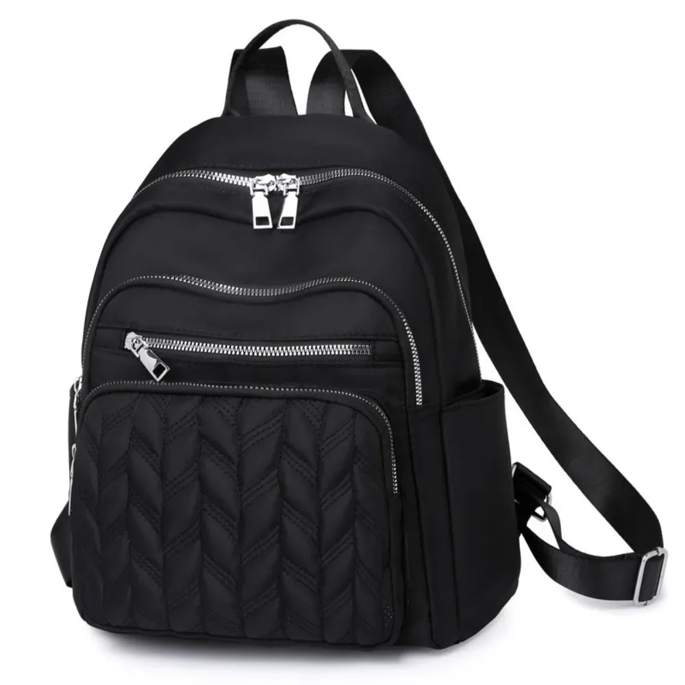 sacs à dos imperméables en tissu oxford, durables, grande capacité, sacs à dos de voyage en nylon, design carré et tendance