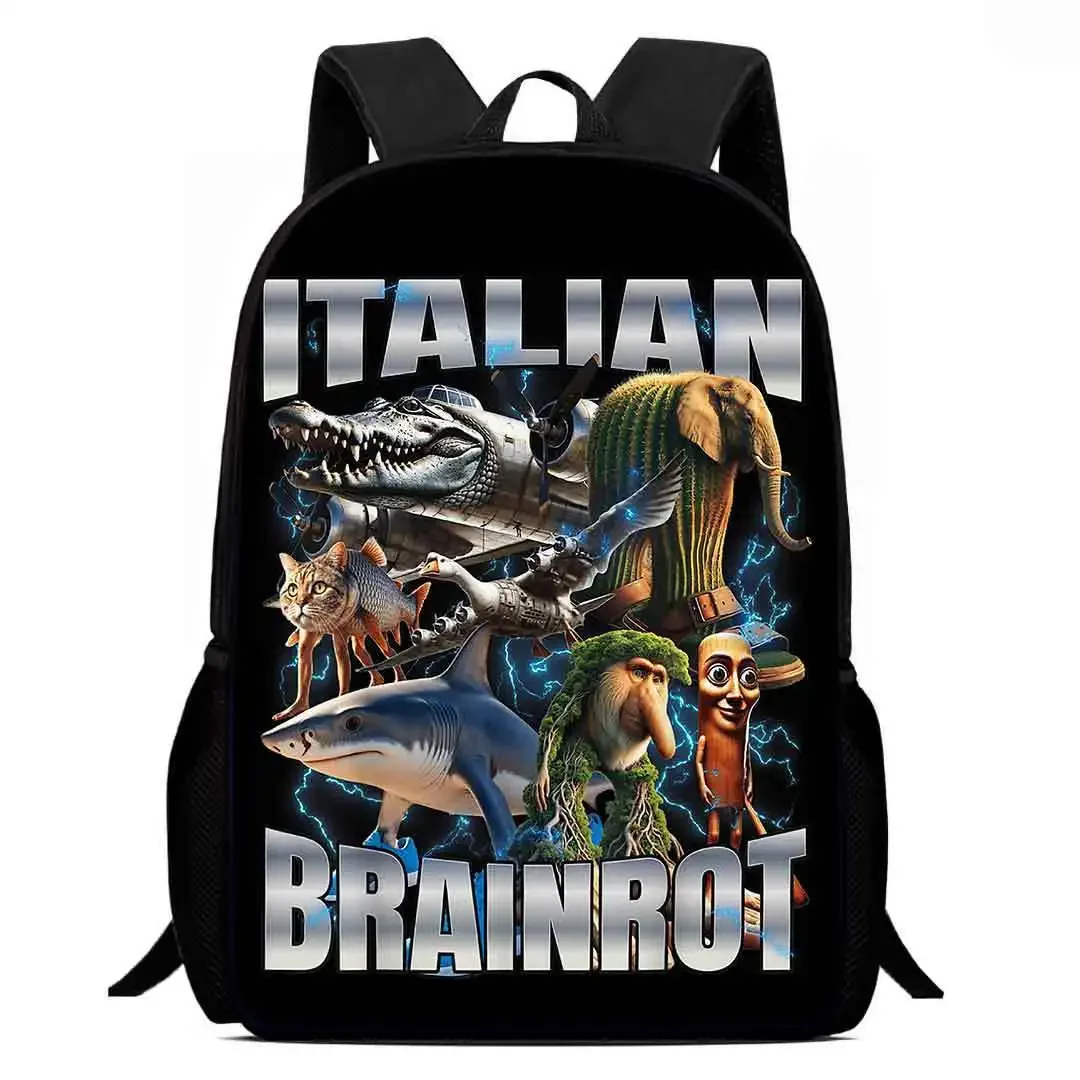 sac à dos pour enfants de vente chaude, sac à dos d'école primaire de dessin animé tung tung sahur ettralala, sacs à dos