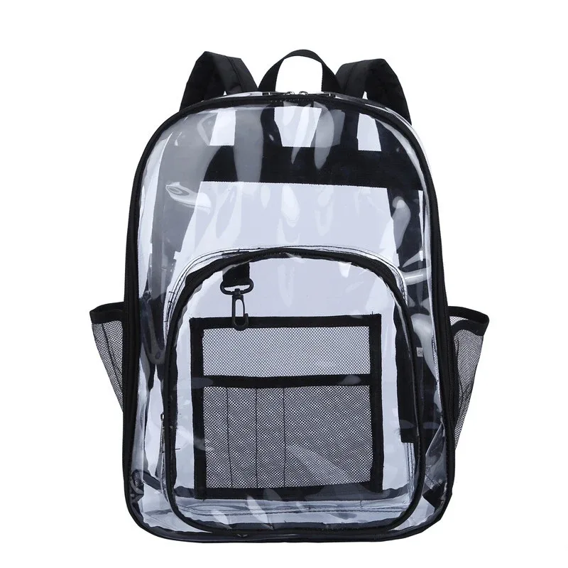 sac à dos étanche transparent unisexe, sacs à dos portables de grande capacité, sac à dos multifonctionnel pour hommes et femmes, mode simple initiée