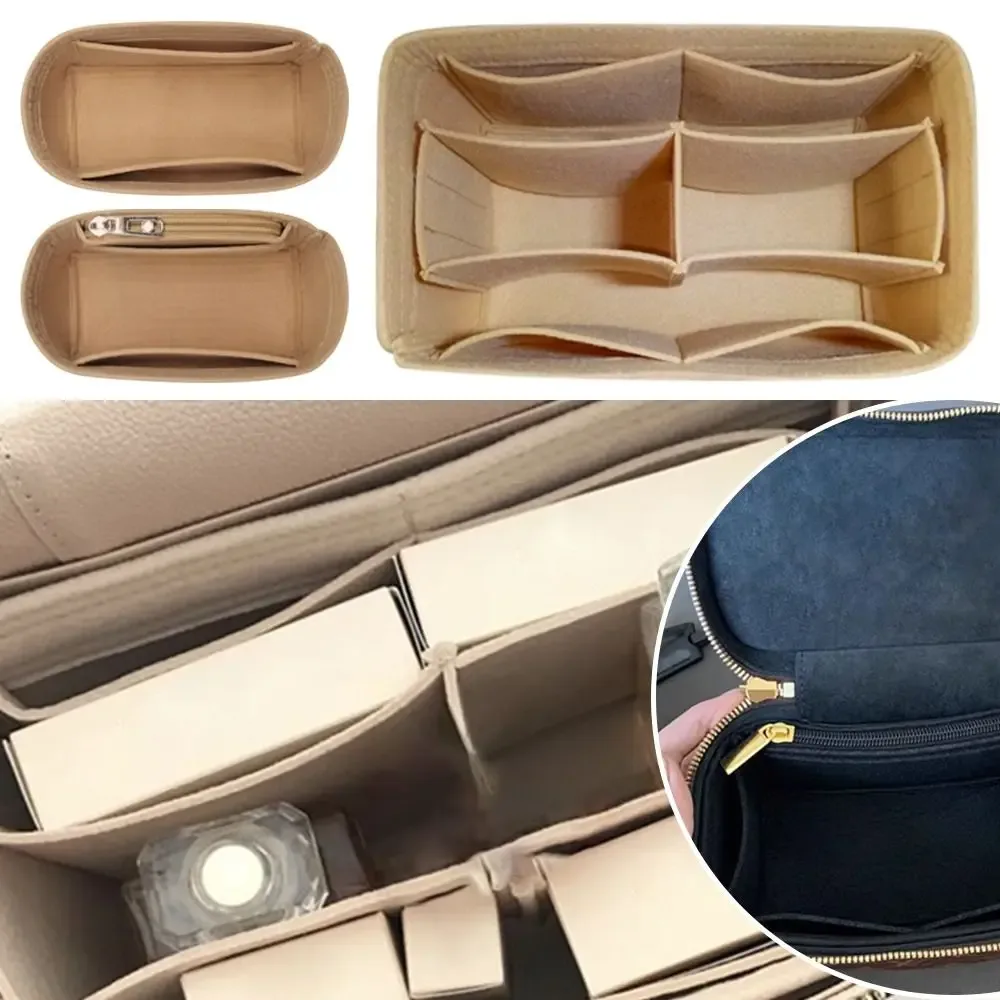 organisateur de sac à main en feutre durable, support de sac, insert de rangement portable pour lv nice nano/mini/bb