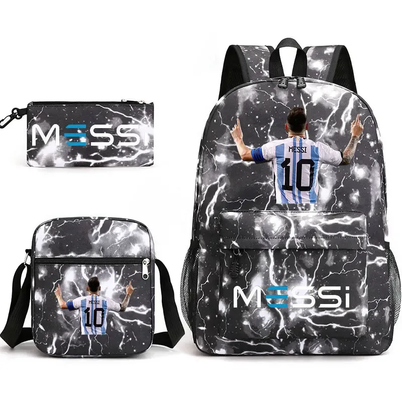 sac à dos messi léger et décontracté, grande capacité, pour femmes, hommes, étudiants, trousse à crayons, sacs à bandoulière, ensembles