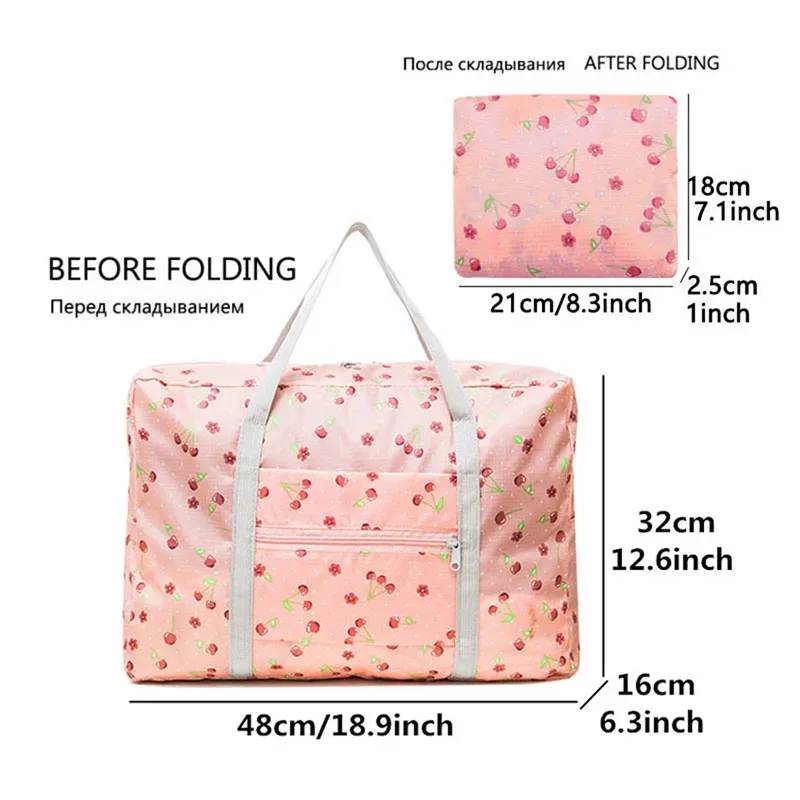 sacs de voyage pliables en nylon, sac de grande capacité, sacs à main imperméables pour femmes et hommes, rangement de voyage, organisateur d'emballage de vêtements