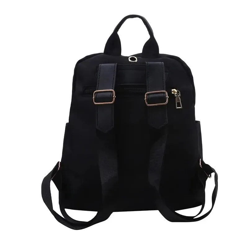 sac à dos de voyage noir unisexe simple et grande capacité - sac à dos d'étudiant style harajuku et high street