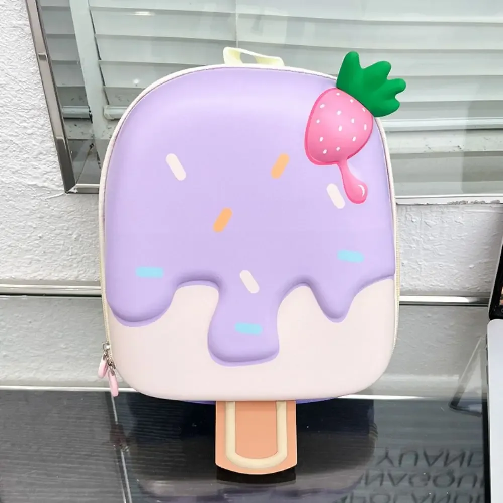 sac à dos mignon de haute qualité en forme de crème glacée, grande capacité, sac à dessert léger et portable pour enfants