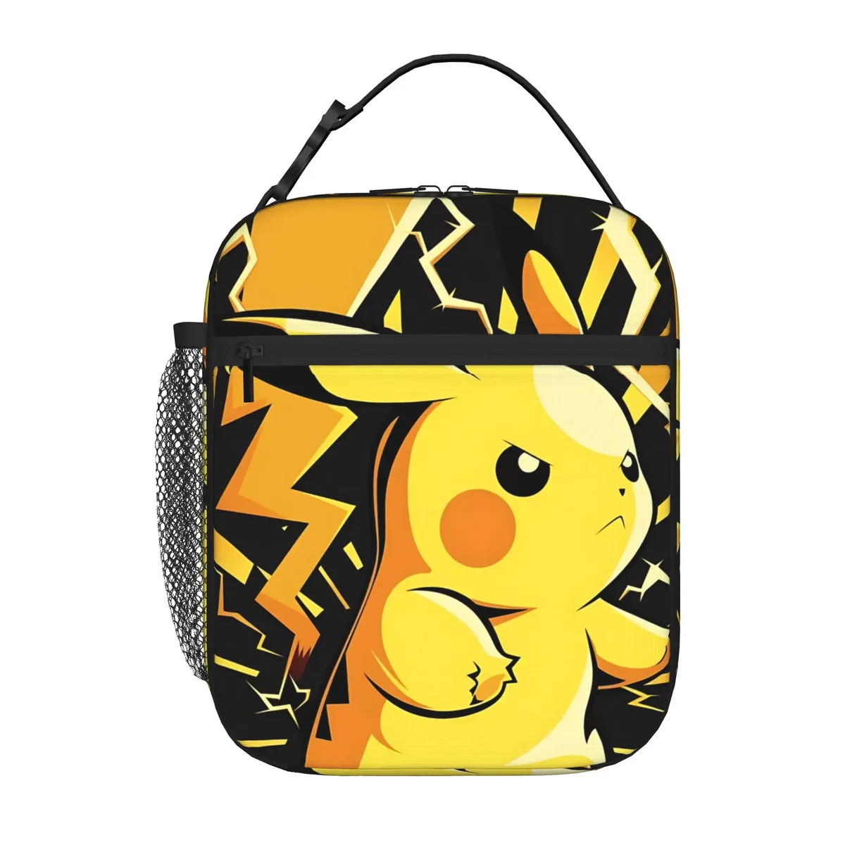 sac de rangement pour balles avec fermeture à glissière, 1 pièce, boîte à lunch scolaire pokemon, sac à nourriture réutilisable pour le déjeuner